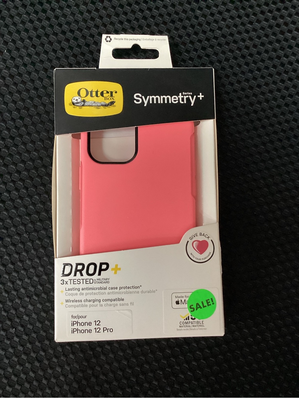 OtterBox Symmetry+ Pink Protective Case for iPhone 12 / 12 Pro